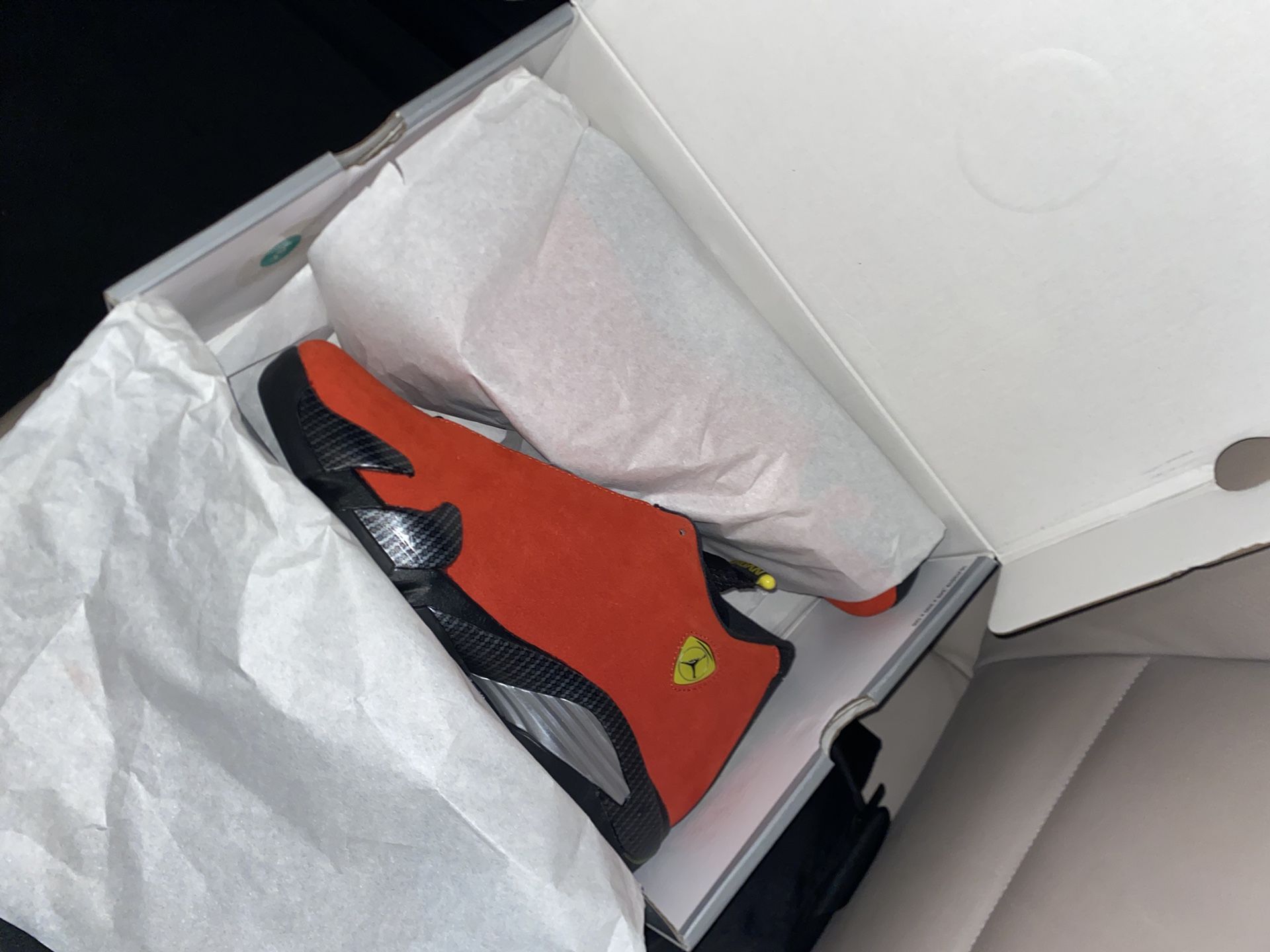 Air jordan retro 14 ‘Ferrari’ 2025 Size 10.5 AUTHENTIC