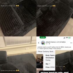 wayfair 2 piece black sectional.