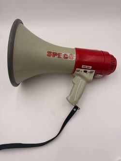 Vintage SPECO ER-370 Transistor Megaphone Bullhorn PA Speaker Siren Untested