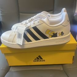 Bart Simpson Adidas “Grand Court” Shoes(BRAND NEW)
