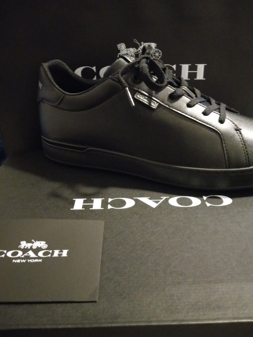 Black Coach Designer Men Shoes Size 12 With Receipt
