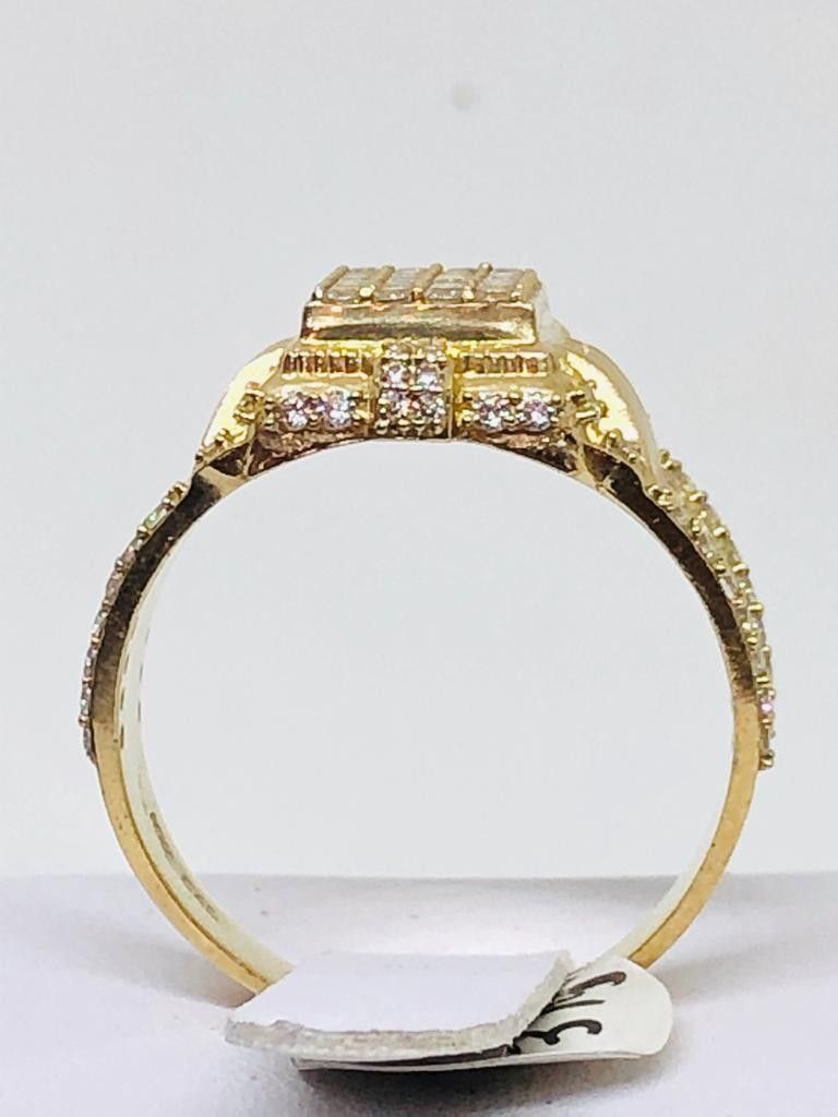 10Kt Real Gold Ring with CZs at sale