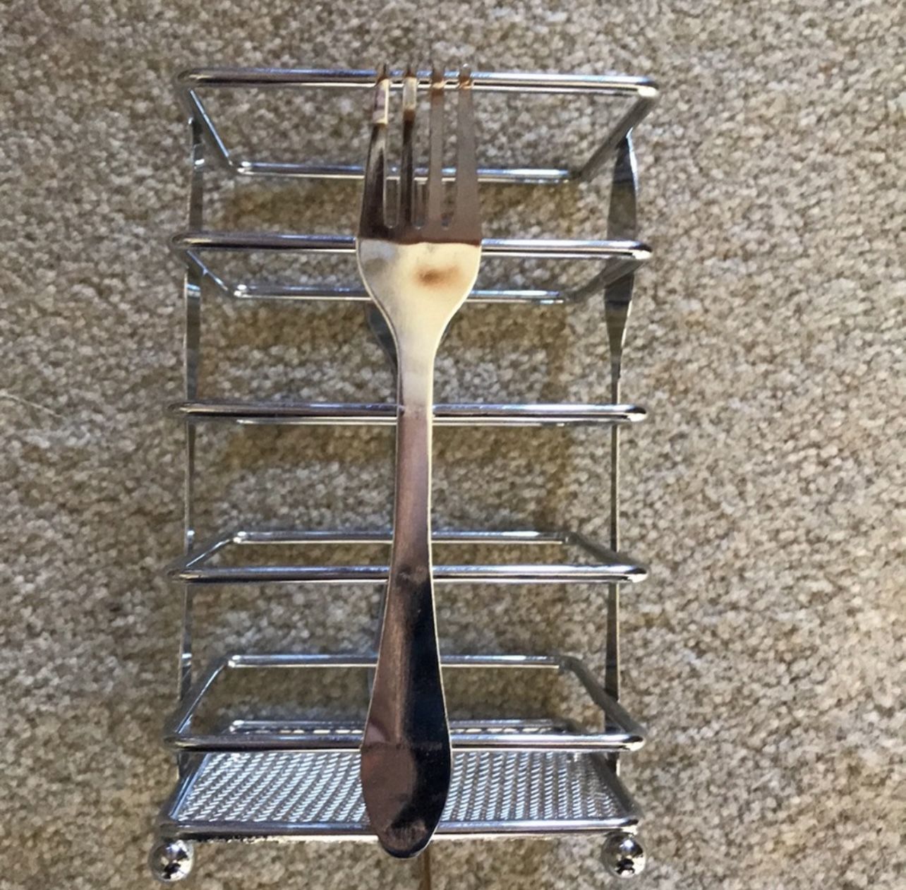 Metal Spoon & Fork Caddy