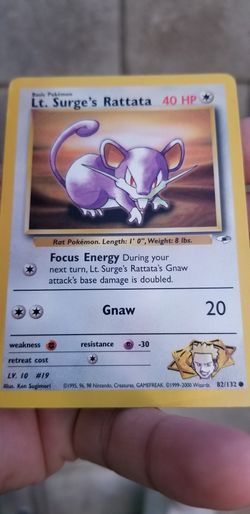 Lt. Surge's Rattata - 82/132 -