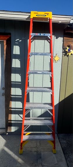 NXT1A08 8 ft. Fiberglass Step Ladder (12 ft. Reach Height) with 300 lb. Load Capacity for sale
