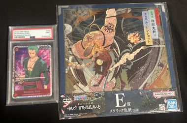 Zoro Shikishi And Slab Psa 9