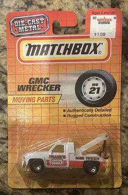 Matchbox GMC Wrecker Die Cast Metal New In Box RARE