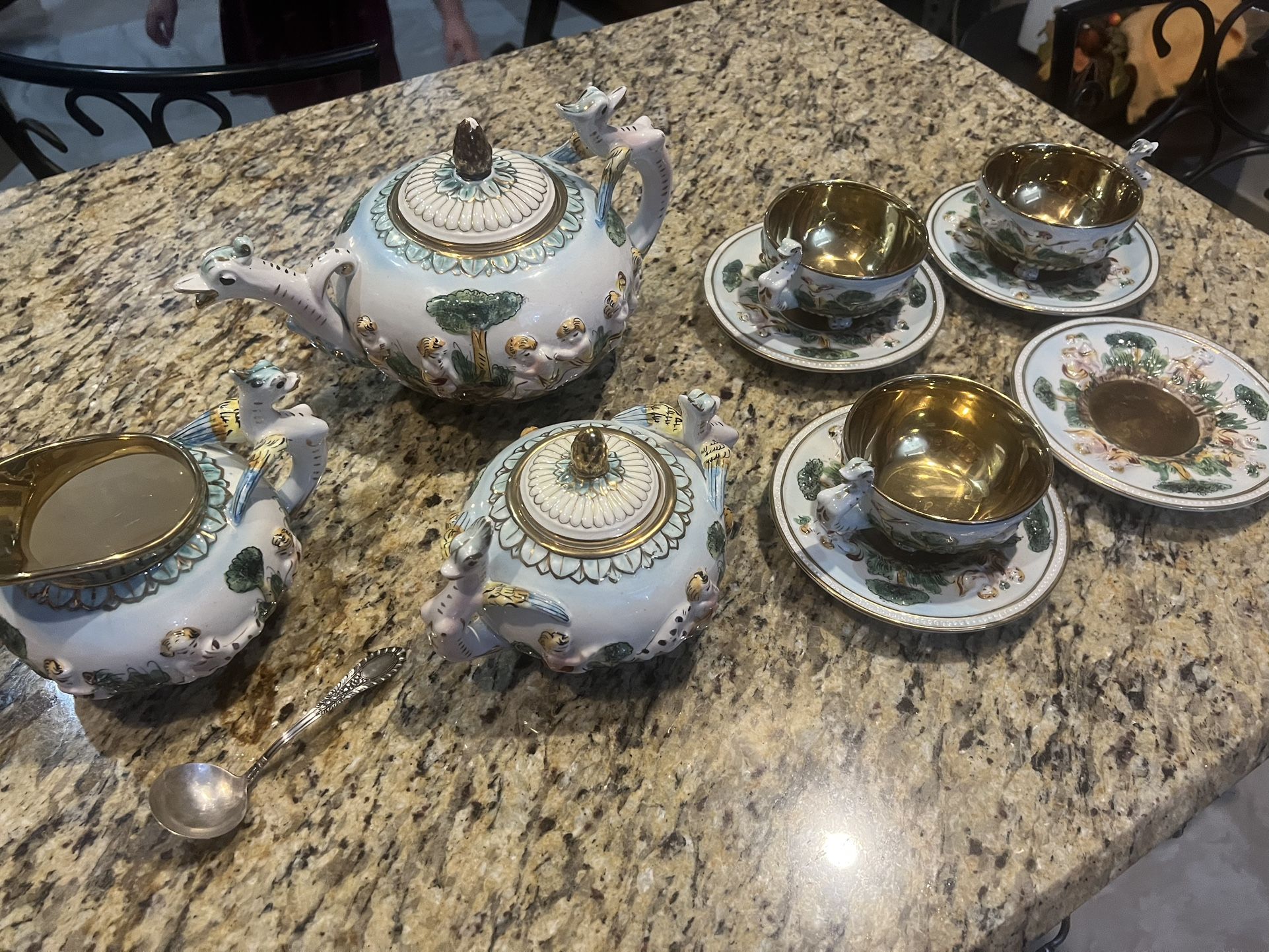 Antique Tea Set - Capodimonte Italy 