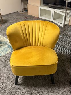 Modern Yellow Accent Chair