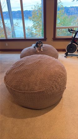 Large Bean Bag Chairs Set of 2