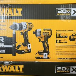 DEWALT Power Detect XR POWER DETECT 2-Tool 20-Volt Max Brushless Power Tool Combo Kit With  Soft Case 
