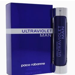 Ultraviolet By Paco Rabanne For Men. Eau De Toilette Spray 3.4 Ounces