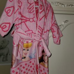 Princess Robe With Hoody For 2-3 Years Old Baby Girl 
