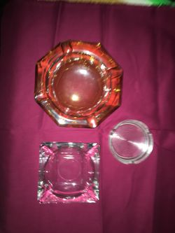 Vintage Glass Ashetrays