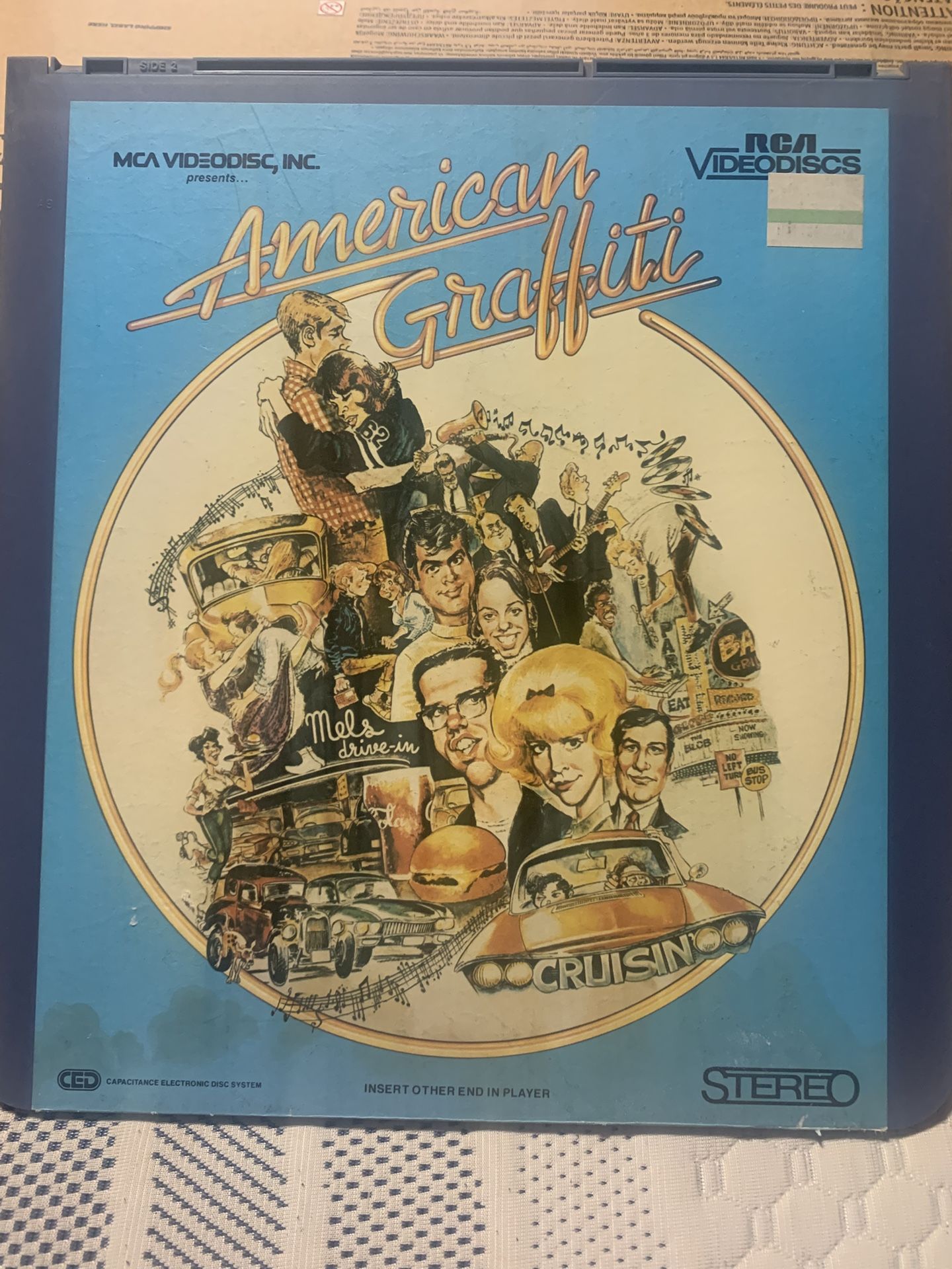 Vintage 1973 American Graffiti RCA Videodisc