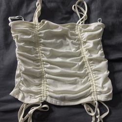 beige top never used size M $3