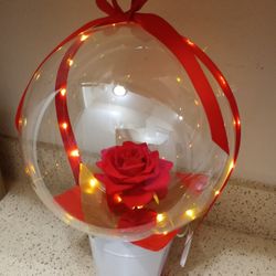 Mothers Day Balloon .Gift . Artificial Red Rose  $35.  Love Nationwide 