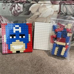 Lego Captain America Mosaic Build
