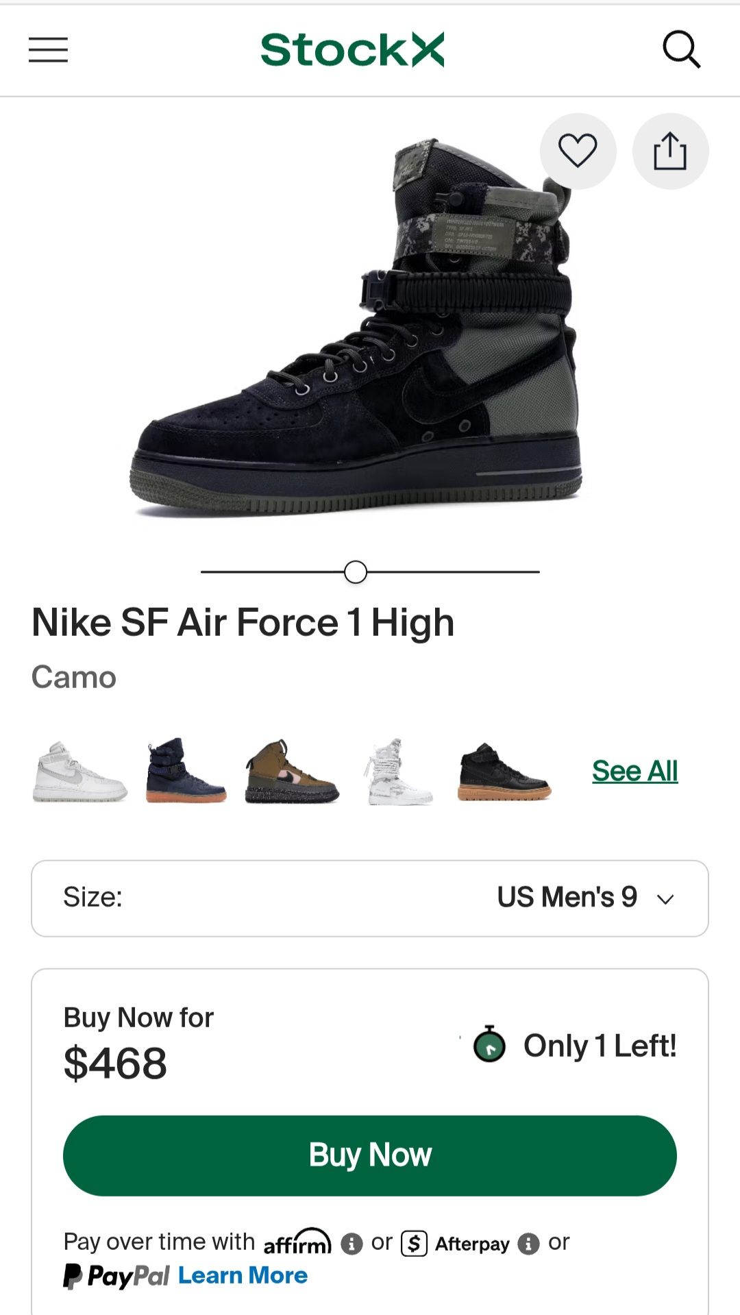 Nike SF Air Force 1 Winterized