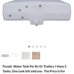 RecPro RV 45 Gallon Fresh Water Holding Tank for Campers, Trailers and RV Tank with Sensors. Brand New.