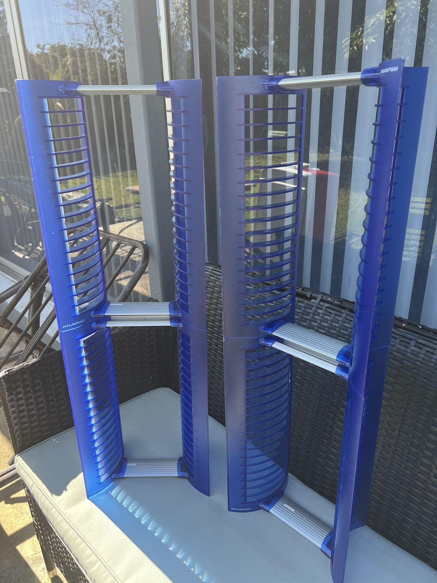 Atlantic 36 DVDs Tower Storage (Vintage) CDs, PS1, PS2 Game Racks!