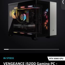  Corsair Vengeance a5100 Gaming PC – Liquid Cooled AMD Ryzen 7 7800X3D CPU – NVIDIA GeForce RTX 5080 GPU – 32GB Dominator Titanium RGB DDR5 Mem
