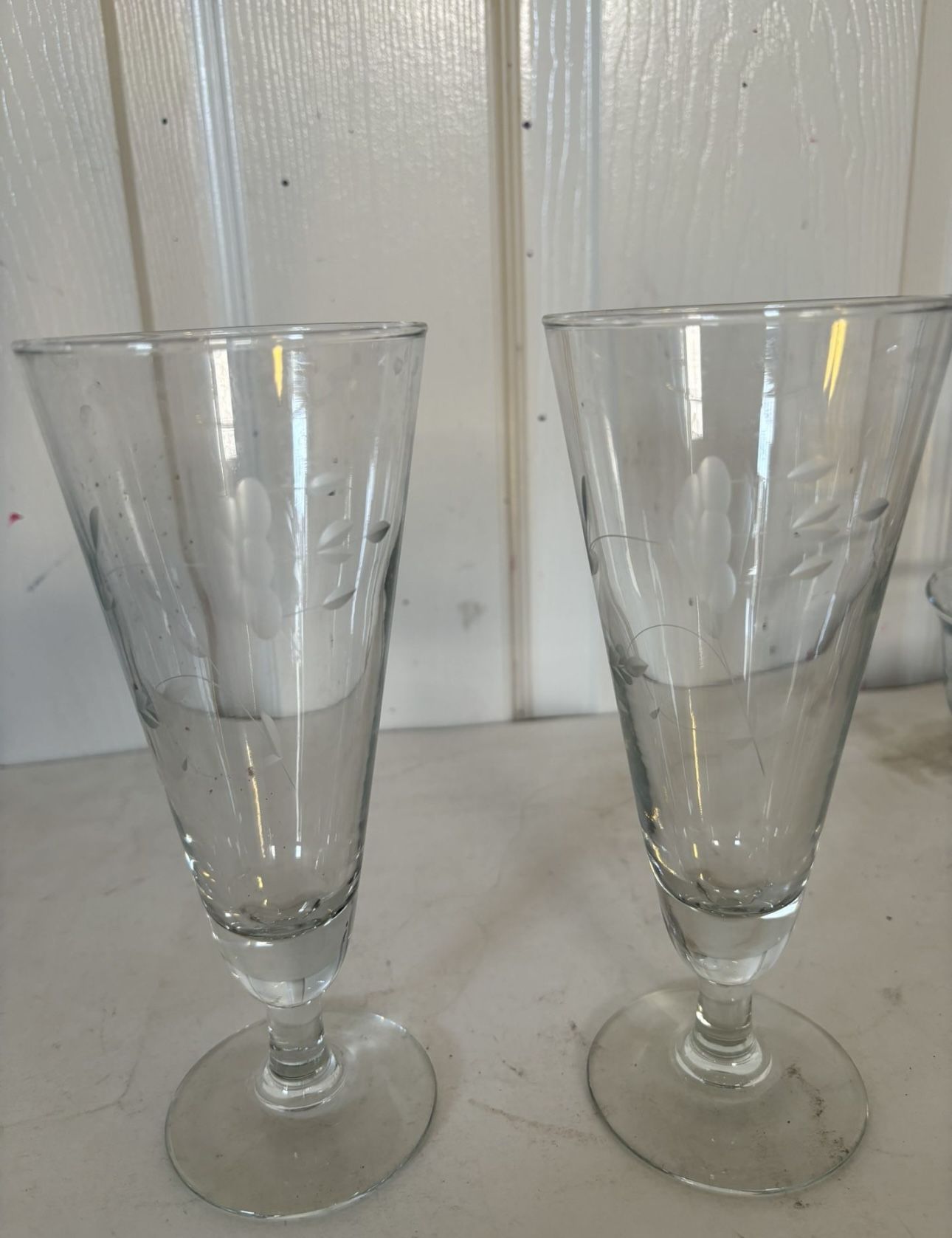 Princess House Heritage Pilsner Glasses