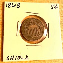 1868 Shield Nickel