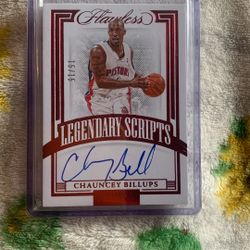Chauncey Billups Autographed NBA Trading Card