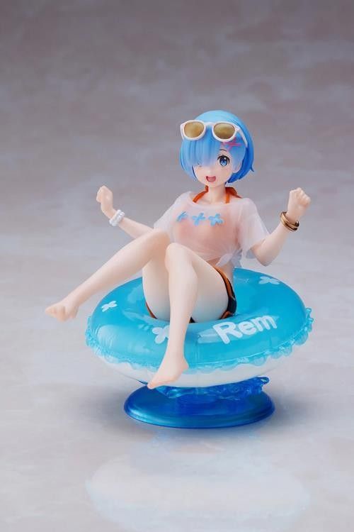 Re:Zero Rem Aqua Float Girls Pool Swim PVC Anime Doll Figure
