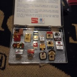 The Olympics  Pins 15 Of Them. Very Collectibles One Of A Kind Collection