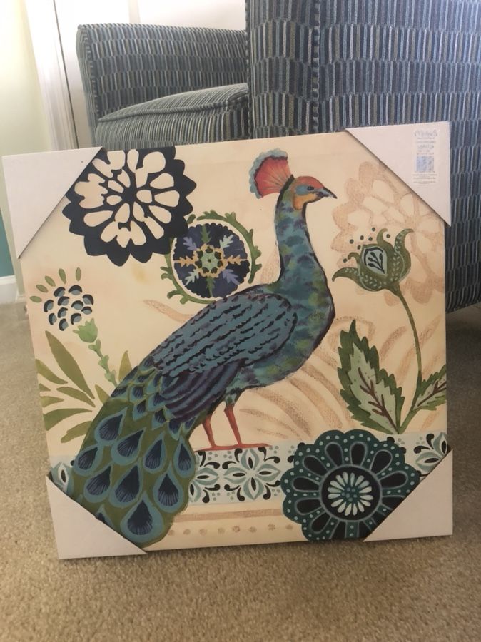 Peacock Canvas (New!)