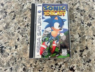 Sonic 3D Blast (Sega Saturn, 1996) CIB Tested and Works!