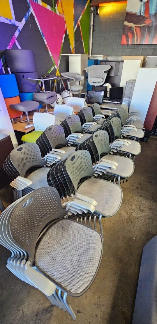 Qty. 100 Herman Miller Caper Stackable Office Chairs **Each**