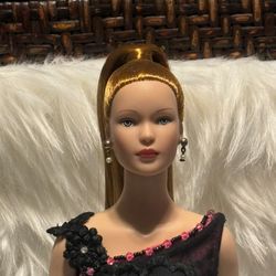 Robert Tooner 1999 18" Doll In Evening Gown, Excellent Condition, Like New