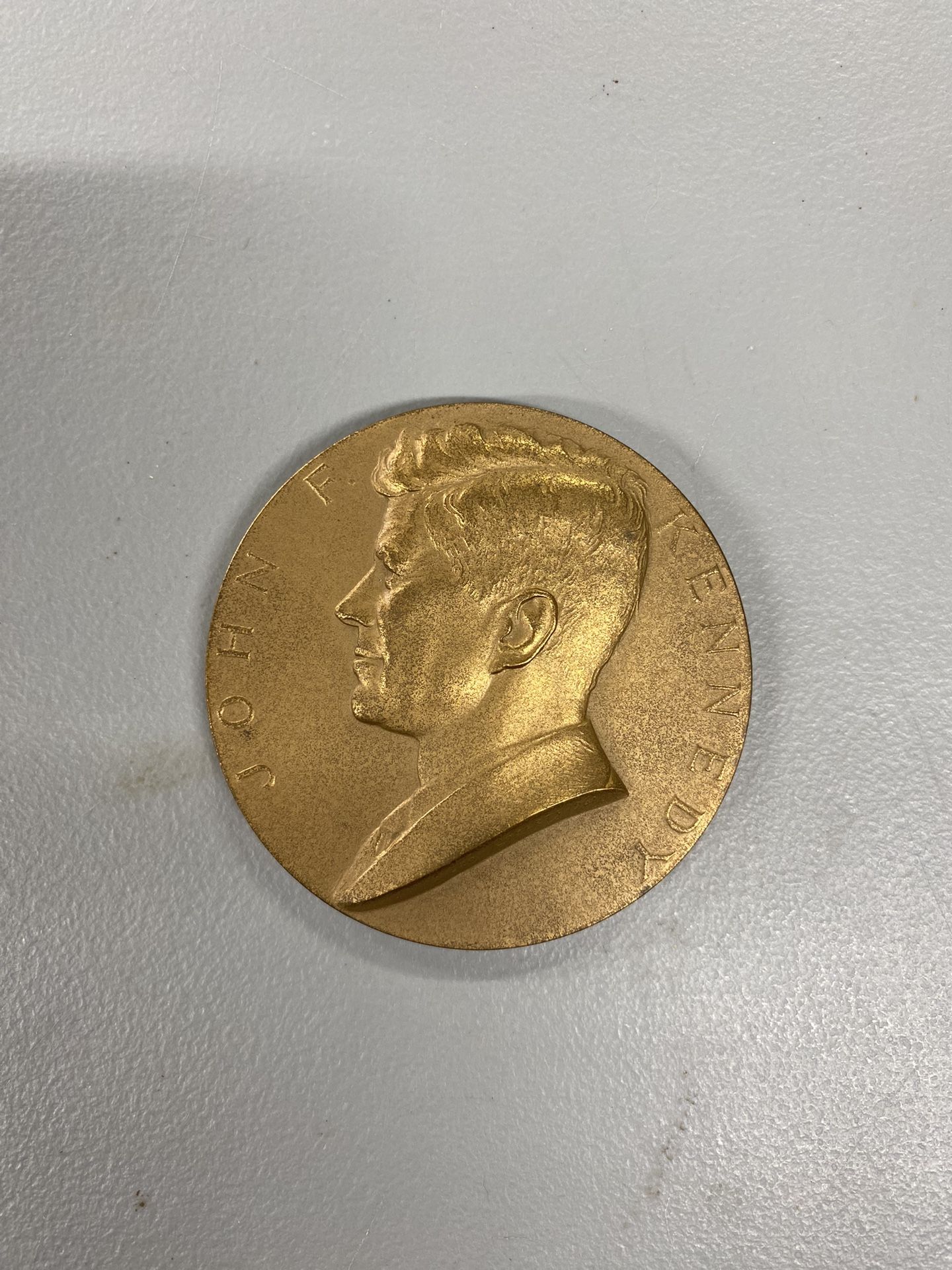 1961 Bronze JFK Paperweight
