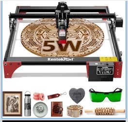Laser Engraver, LE400PRO 50W Laser Engraving Machine for Beginners, 5.5W 400x400mm Large Working Area High Precision Laser Engraver and Cutter Machine