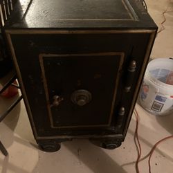 Antique Safe On Wheels 