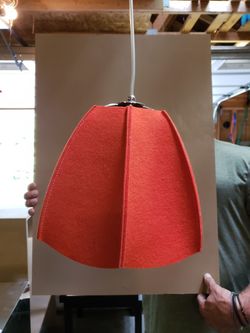 Shine suspension fixture with 2 felt shades!