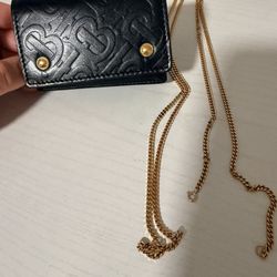 Authentic Burberry Card Wallet With Chain