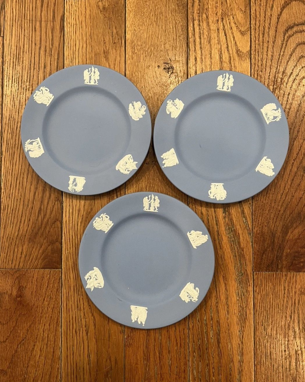 Wedgwood Jasperware Plate Dish Grecian Bread Butter Set Lot Lot 3 Vintage MCM
