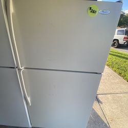 White Whirlpool Fridge 
