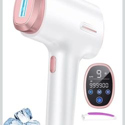 Laser Hair Removal for Women and Men, 45°F Ice Cooling Laser Hair Removal Device for Face & Body, At-Home Painless Hair Remover with Long-Lasting Resu