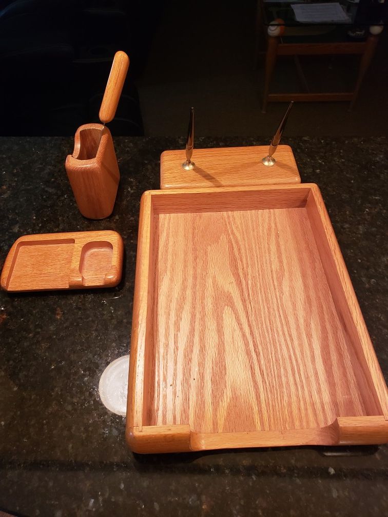 5 piece, Oak office set