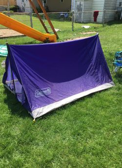 Kids Coleman tent and Buzz Light Year chair