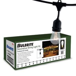 Shop Bulbrite
Outdoor/Indoor 48 ft. Plug-in S14 Incandescent Black String Light with Clear Bulbs Included 15 Sockets