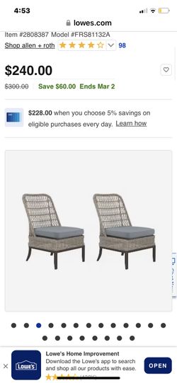 Patio Chairs ( Still In The Box)