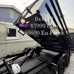 New 8x4x12 Hydraulic Utility Dump Trailer 🔥
