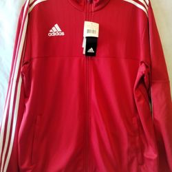 Adidas Men's Size Large $35 Red Jacket 