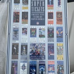 25 yrs of super bowl tix